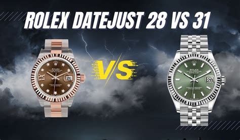 rolex datejust 28mm vs 31mm.